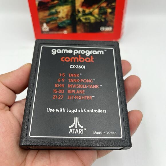 Combat (Atari 2600, 1977) Game And Box Only - Picture 5 of 6